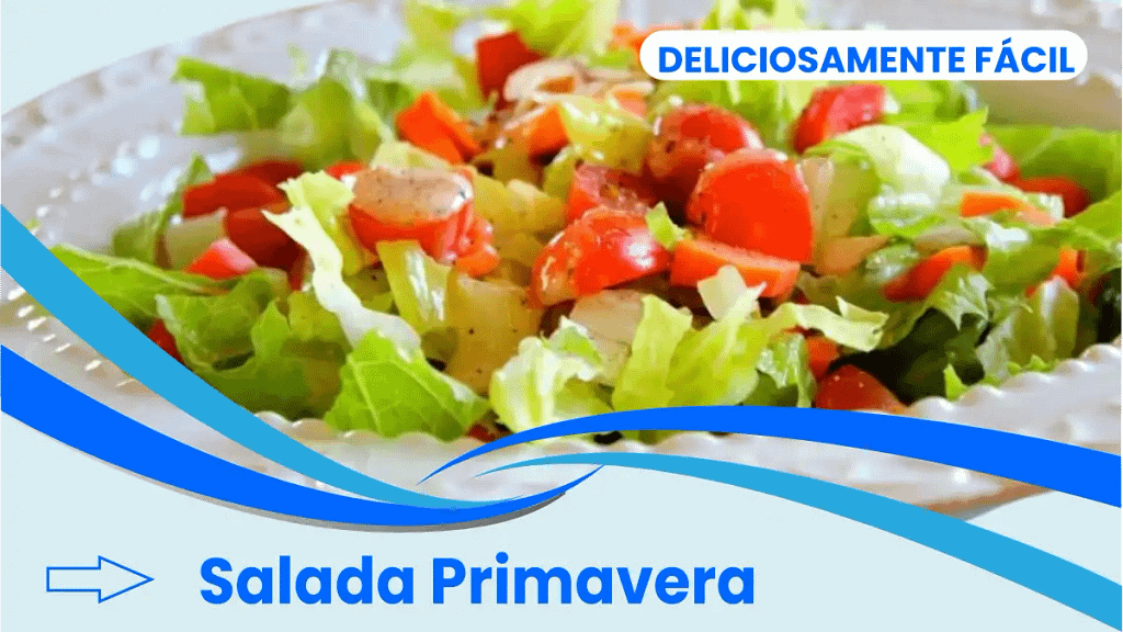 Salada primavera colorida no blog Dica Pronta.