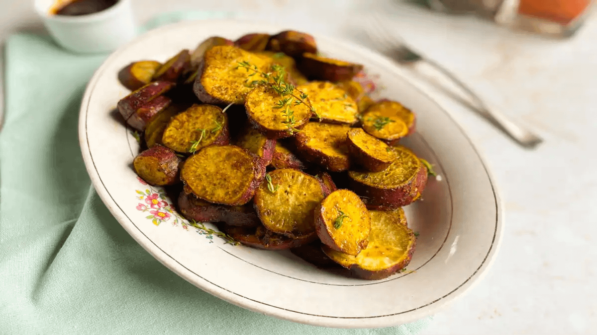 Batata-doce, saudável e sempre deliciosa.
